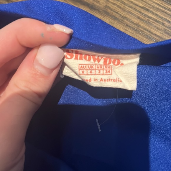 Show po make me stay Teo price set in cobalt skirt size 2 - Picture 5 of 5